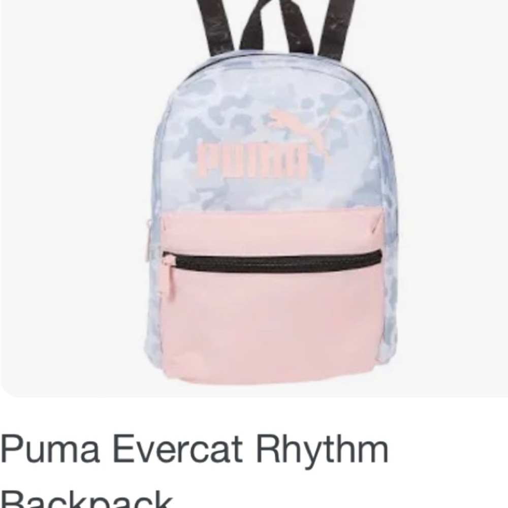 NWT’s Puma Pink & Camo Evercat Mini Backpack - Picture 3 of 3